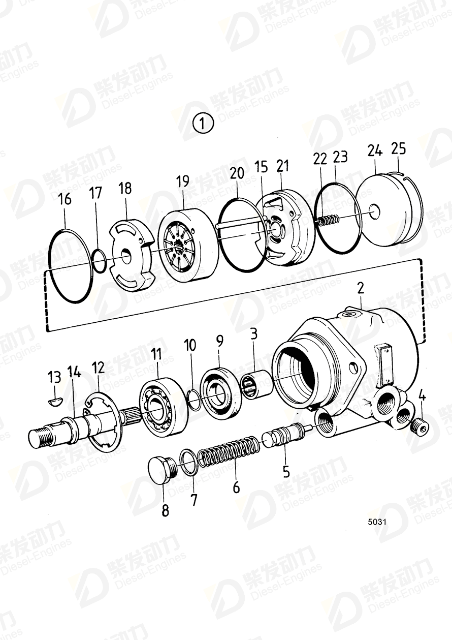 VOLVO Shaft 1505356 Drawing